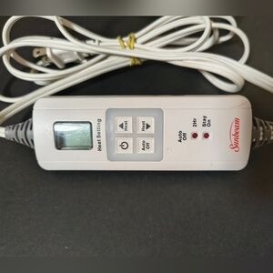 Sunbeam SWT200C CAT95C Electric Heat Blanket 4-Prong Controller Control